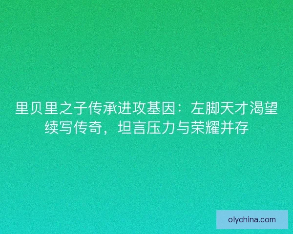里贝里之子传承进攻基因：左脚天才渴望续写传奇，坦言压力与荣耀并存